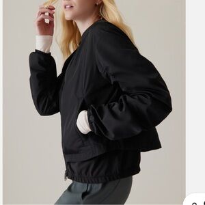 Athleta NEW Wayfarer Bomber Jacket in Black